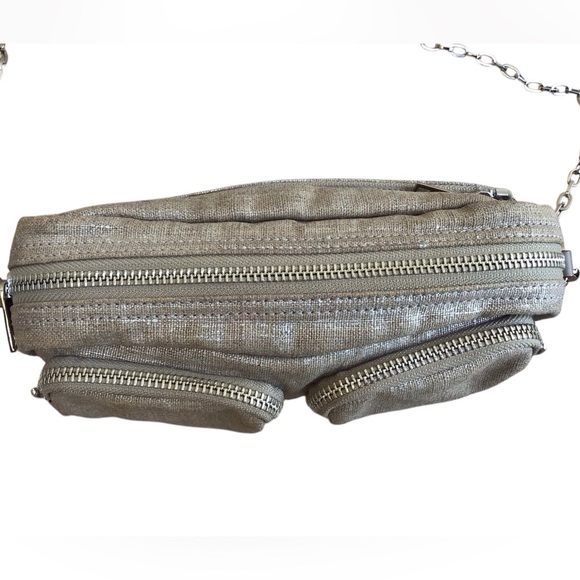 MZ Wallace Glazed Metallic Linen Chain Crossbody Bag - Picture 8 of 11